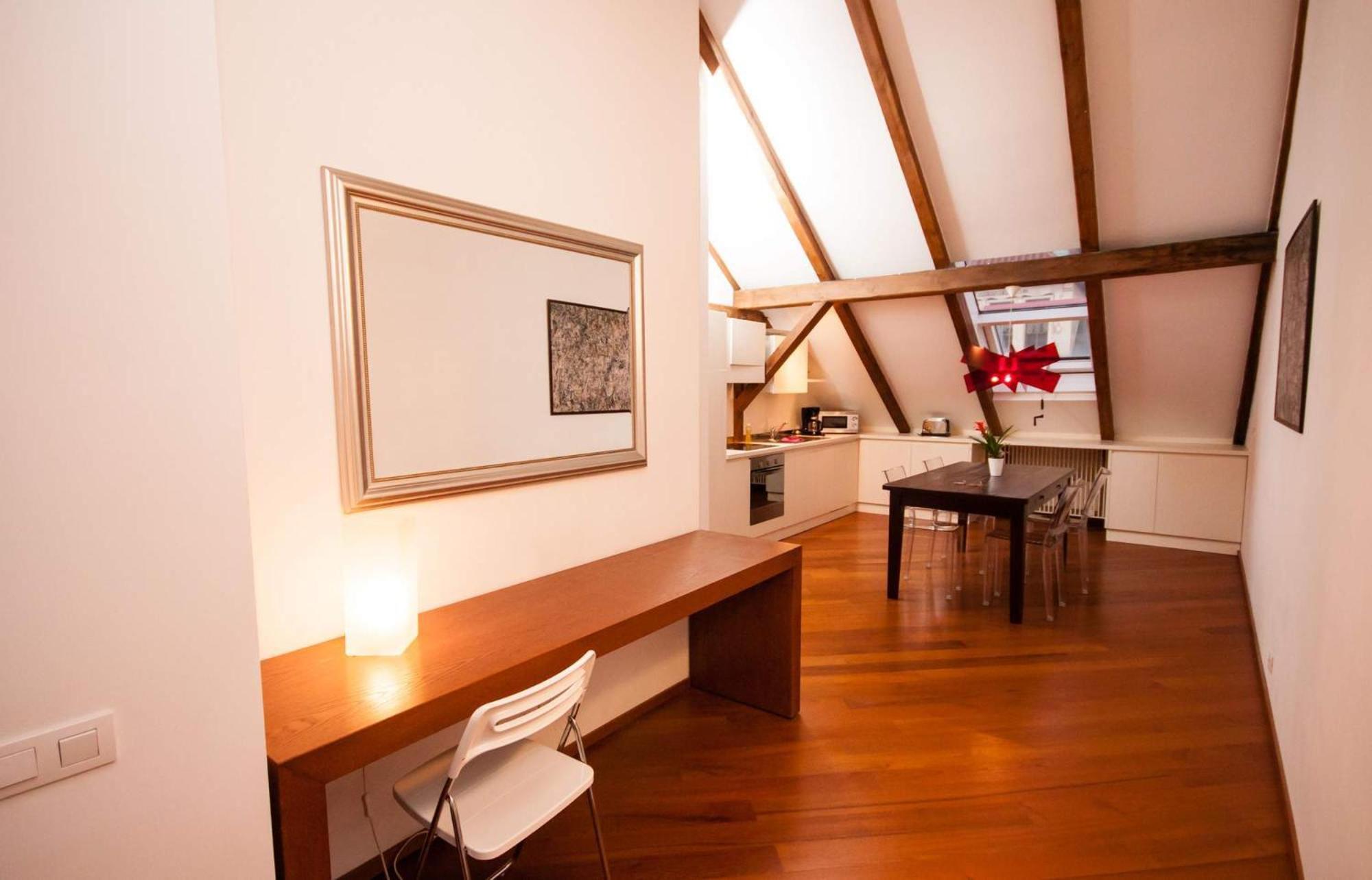 Luxury Loft Appartement Praag Kamer foto