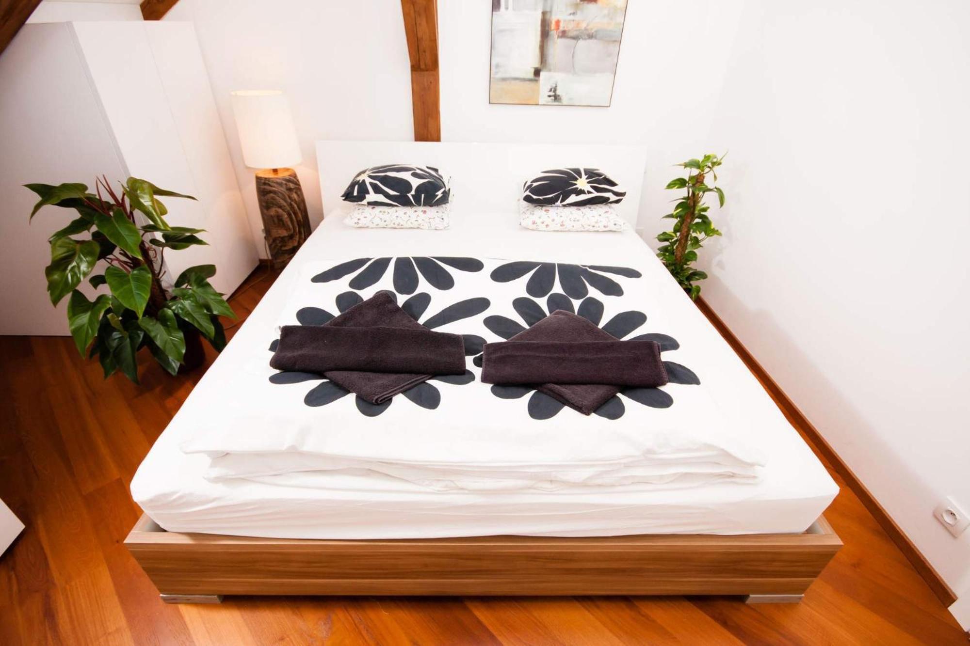 Luxury Loft Appartement Praag Kamer foto