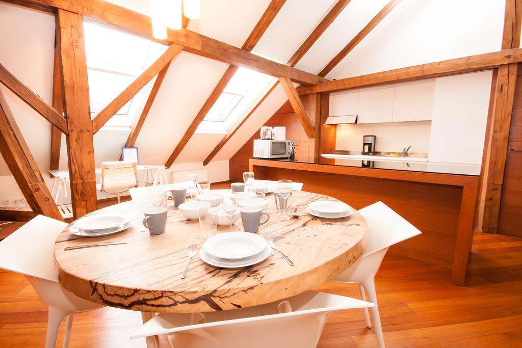 Luxury Loft Appartement Praag Kamer foto
