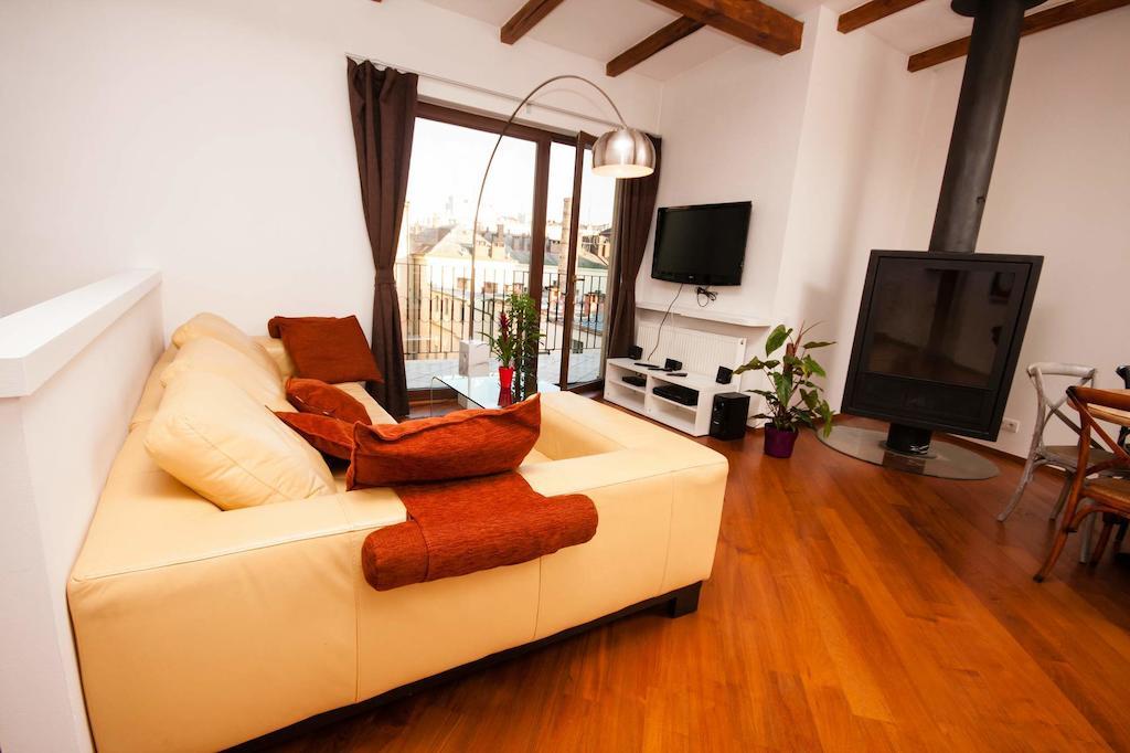 Luxury Loft Appartement Praag Kamer foto